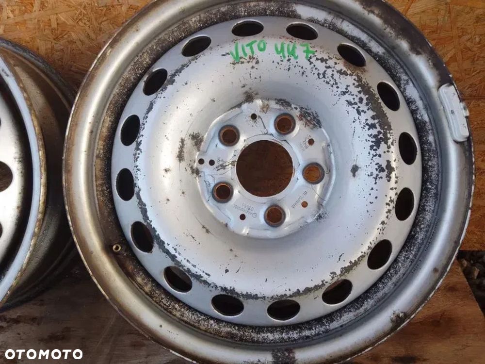 felga stalowa 6.5j16h2 5x112 mercedes vito w447 a4474010101 - 4
