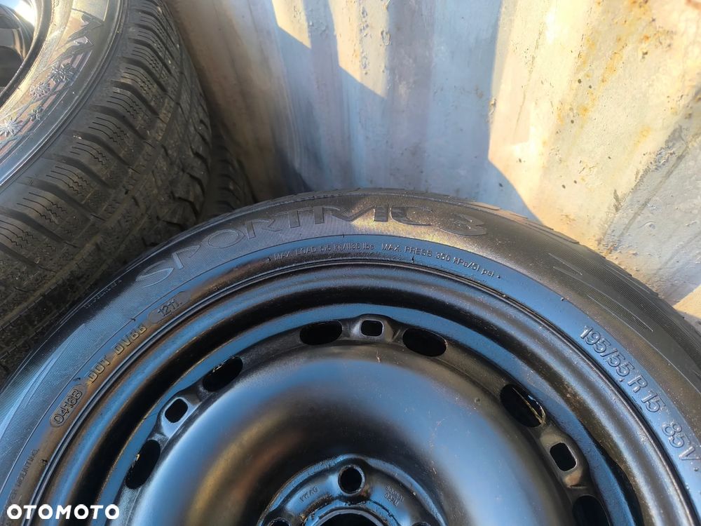 5x100 Felgi Stalowe Stal 15 Koła Letnie Lato SKODA FABIA PRAKTIK ROOMSTER RAPID SEAT IBIZA CORDOBA TOLEDO IV 4 VW FOX POLO 5,5mm Legnica ALU-RAD 195/55 - 5