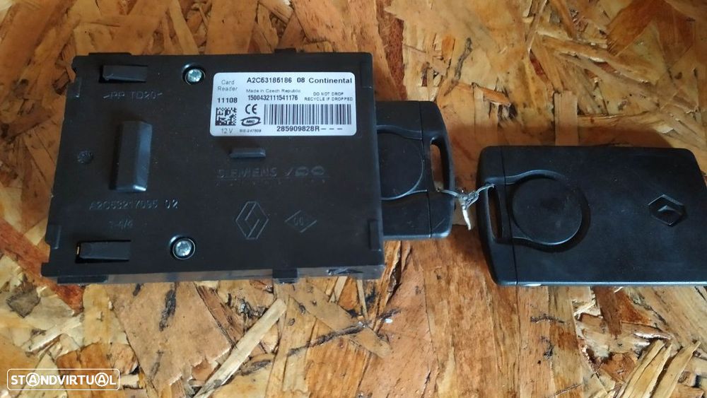 LEITOR DE CARTÃO DE IGNIÇÃO RENAULT MEGANE III 3 A2C53185186 285909828R - 1