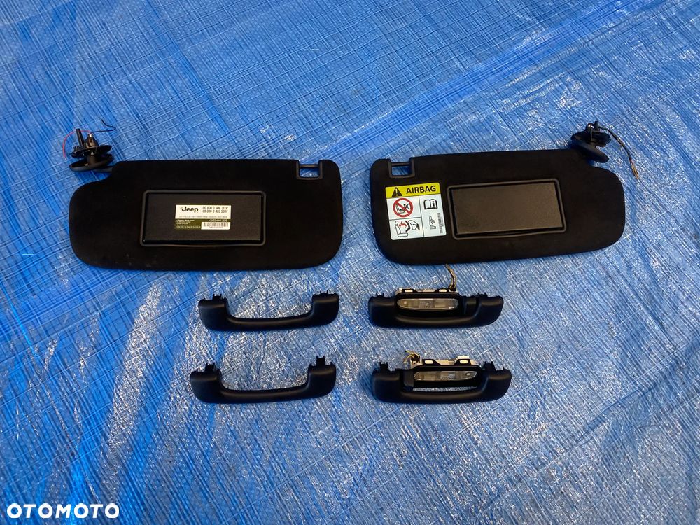 JEEP GRAND CHEROKEE WK2 PODSUFITKA PANORAMA SŁONECZNIKI LAMPKI ALCANTARA CZARNA 68209579AA - 8