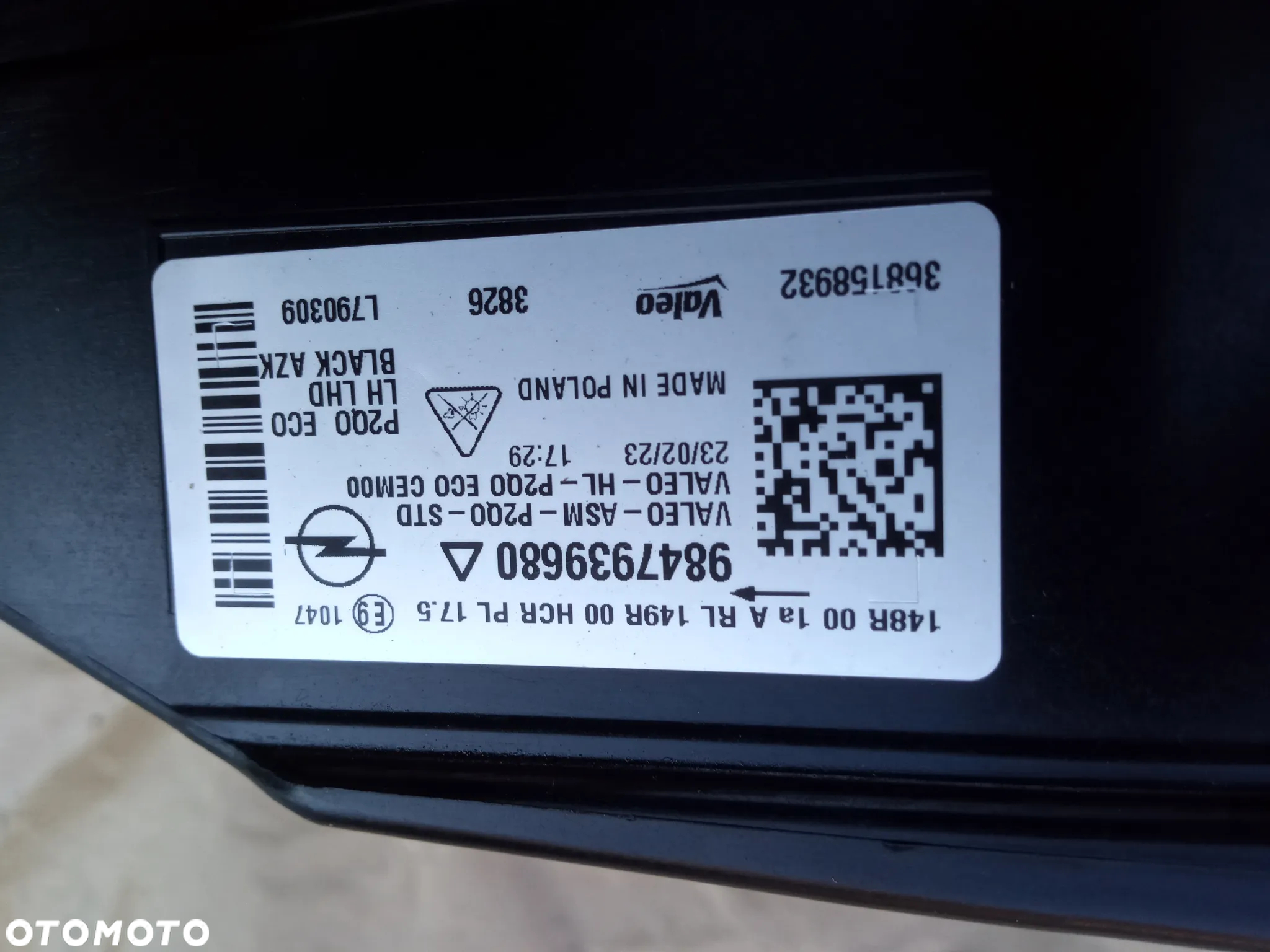 OPEL MOKKA B LAMPA LEWA PRAWA PRZÓD FULL LED KOMPLET 2023 EUROPA ORYGINAŁ - 14