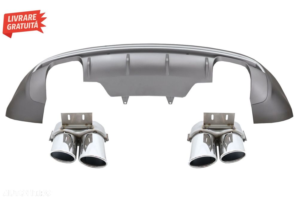 Difuzor Bara Spate Evacuare Dubla Audi Q5 8R Facelift (2013-2016) Bara Standard- livrare gratuita - 1