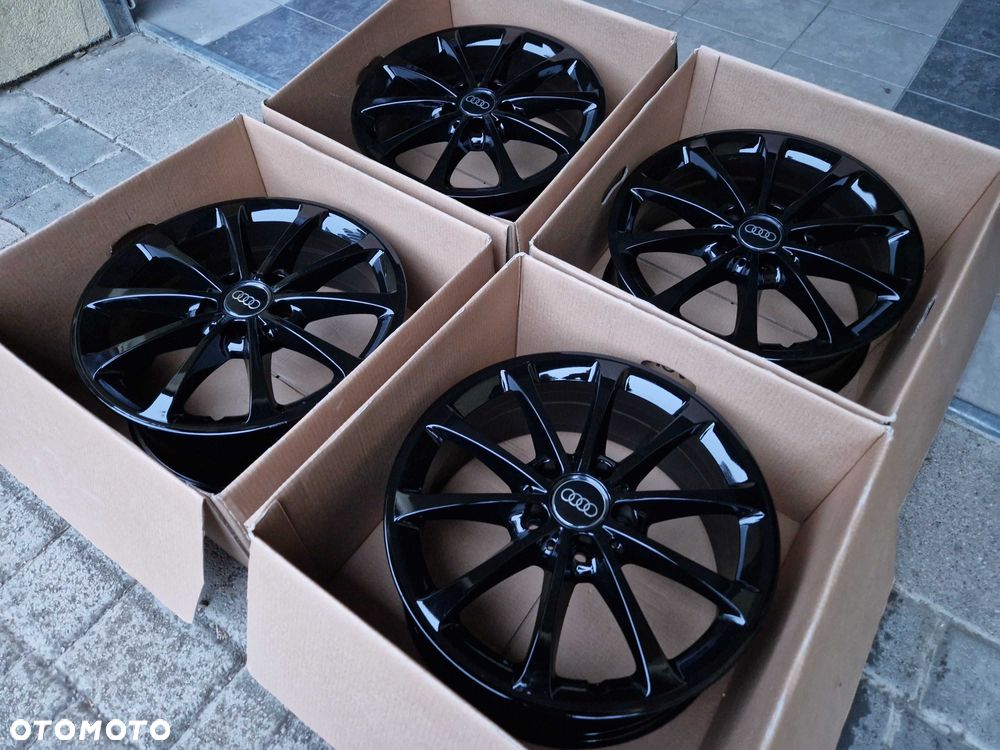 Alufelgi 17 5x112 Audi A3 A4 Q2 Q3 Seat Leon Exeo Altea Ateca Czarne ! - 5