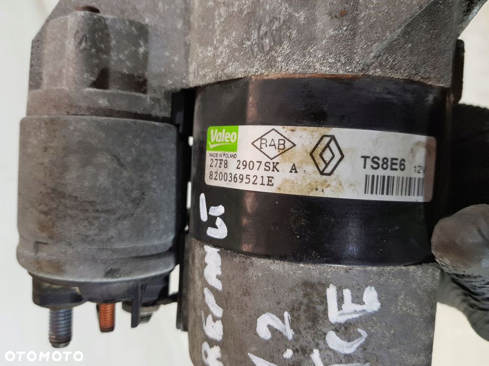 rozrusznik 8200369521e renault clio iii modus 1.2 tce - 8