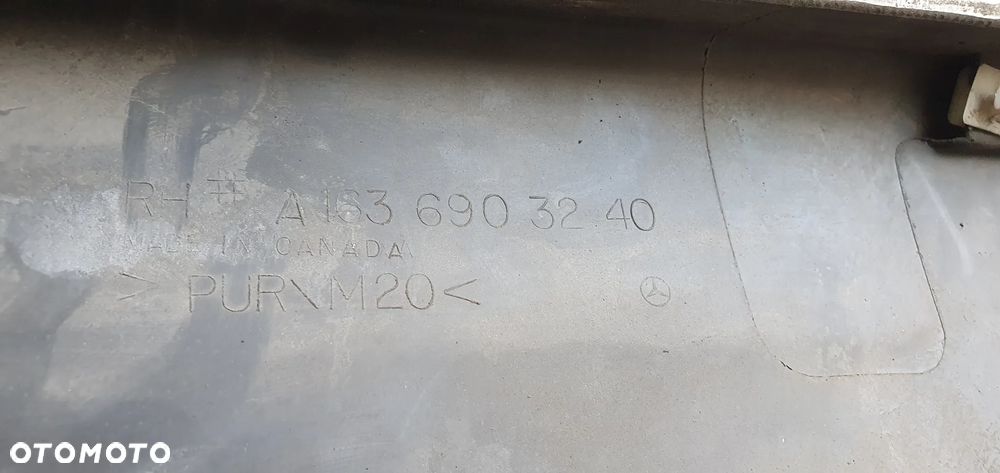 Listwa progowa prawa AMG Mercedes ML W163 A1636903240 - 7