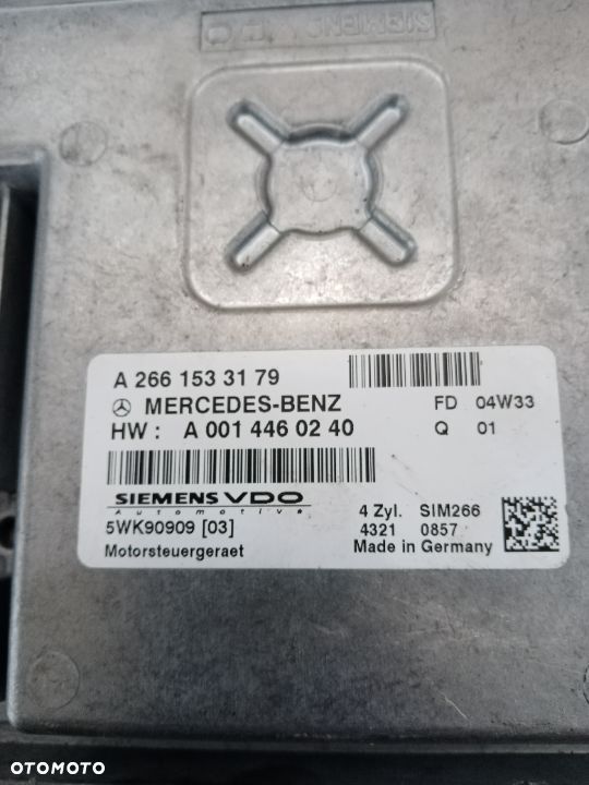 Sterownik komputer silnika Mercedes A-Klasa 1.5 W169 W245 a2661533179 - 3
