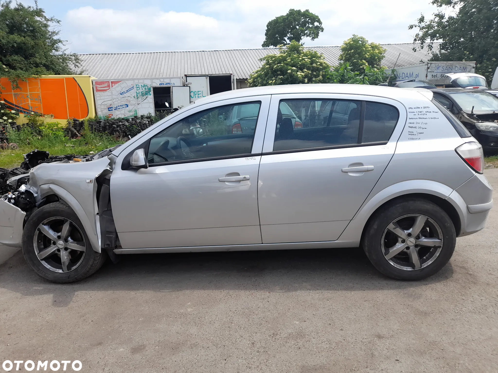 OPEL ASTRA H DRZWI LEWY TYŁ LEWE TYLNE Z157 2AU - 11