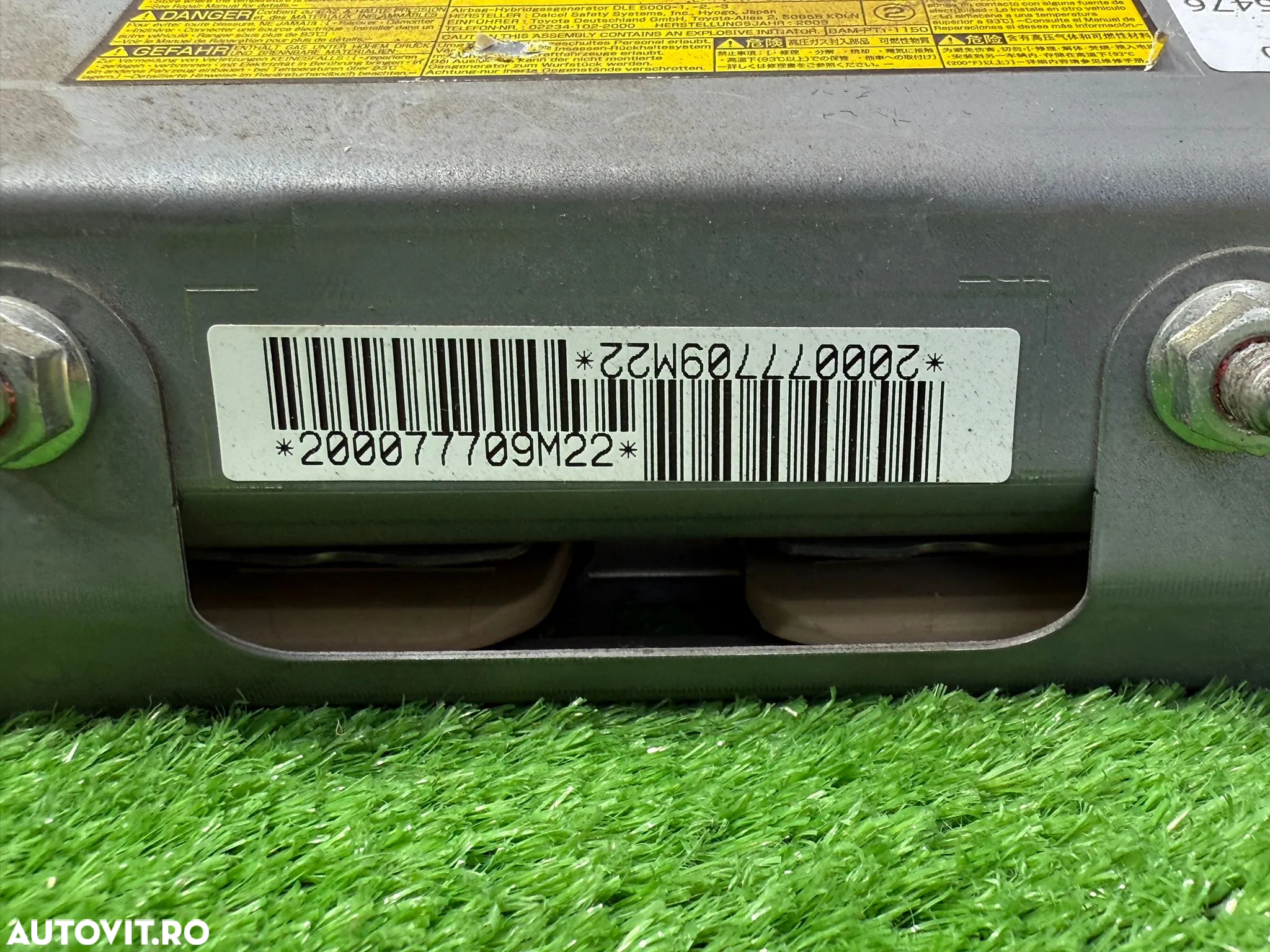 AIRBAG GENUNGHI + AIRBAG PASAGER LEXUS GS 300 III 2009 3.0 BENZINA COD OEM 7396030080 7399030030A0 2005-2011 - 8