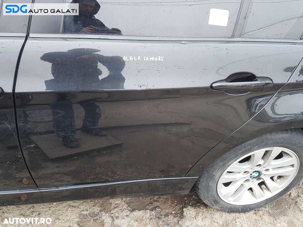 Usa Usi Portiera Portiere Dezechipata Spate Stanga cu Mici Defecte BMW Seria 3 E90 2004 - 2011 Culoare 475 Black Sapphire Metallic - 1