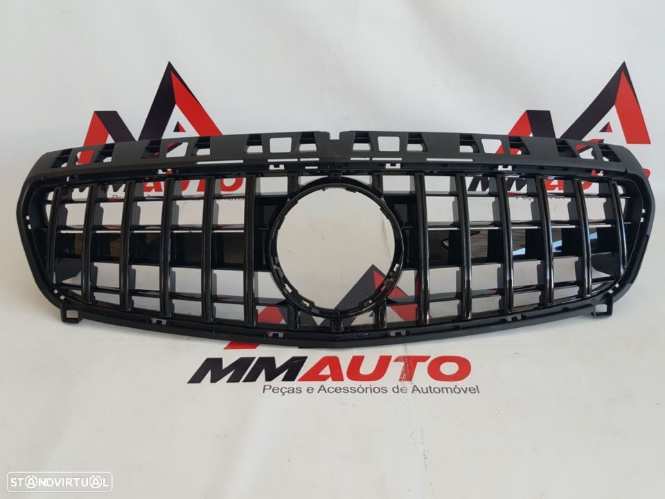 Grelha Frontal Mercedes Classe A W176 GTR Preto Brilho - 1