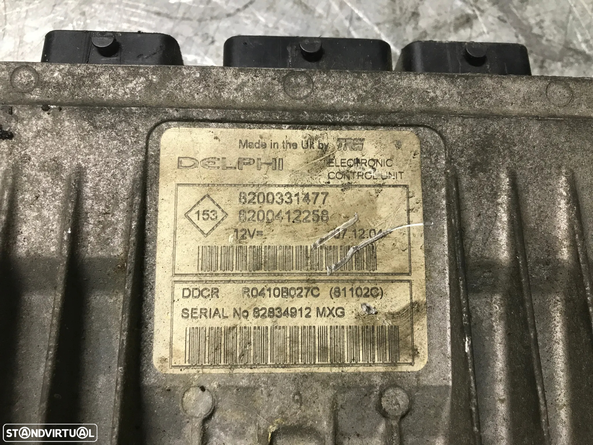 CENTRALINA DO MOTOR RENAULT CLIO II 1.5DCI 8200331477 8200469333 R0410B027D 8200412258 R0410B027C 8200374174 - 5