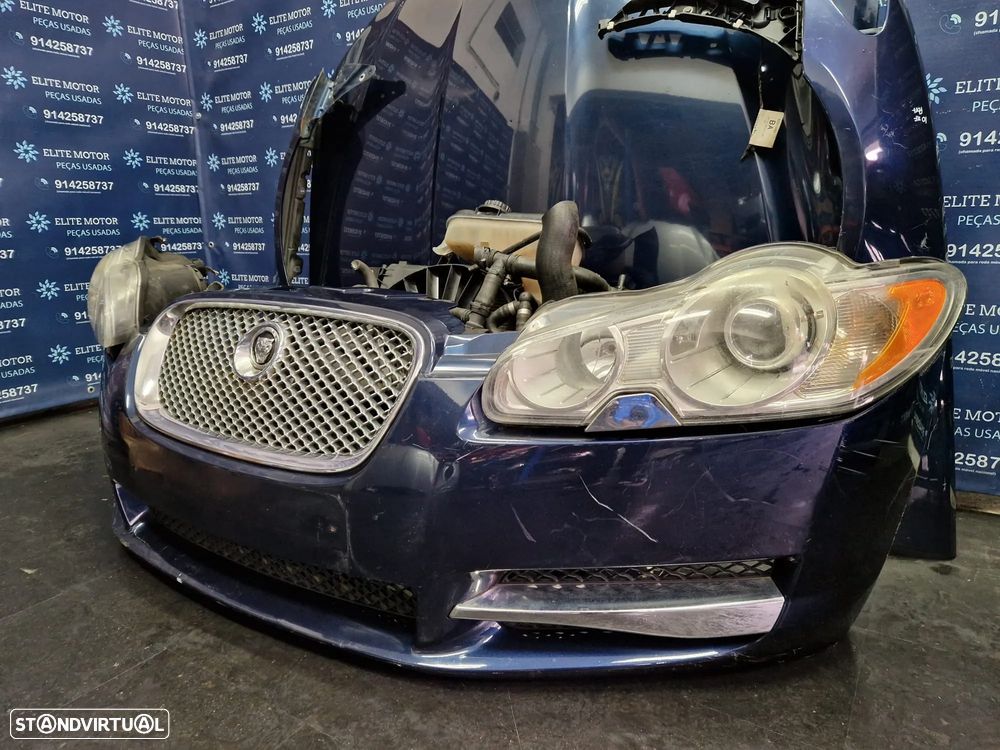Frente completa usada JAGUAR XF X250 2.7D parachoques guardalamas capot oticas radiadores - 4