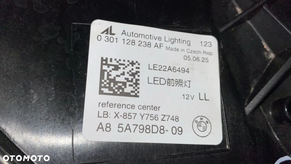 BMW 5 G60 G61 FULL LED SHADOW LINE LAMPA PRAWY PRZÓD EUROPA 5A798D8 - 11