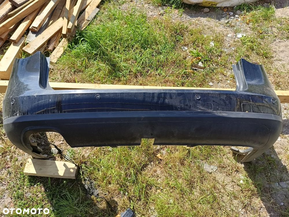 VW PASSAT B6 KOMBI ZDERZAK TYŁ TYLNY CZARNY LC9Z Z CZUJNIKAMI COFANIA PDC KOMPLETNY - 1