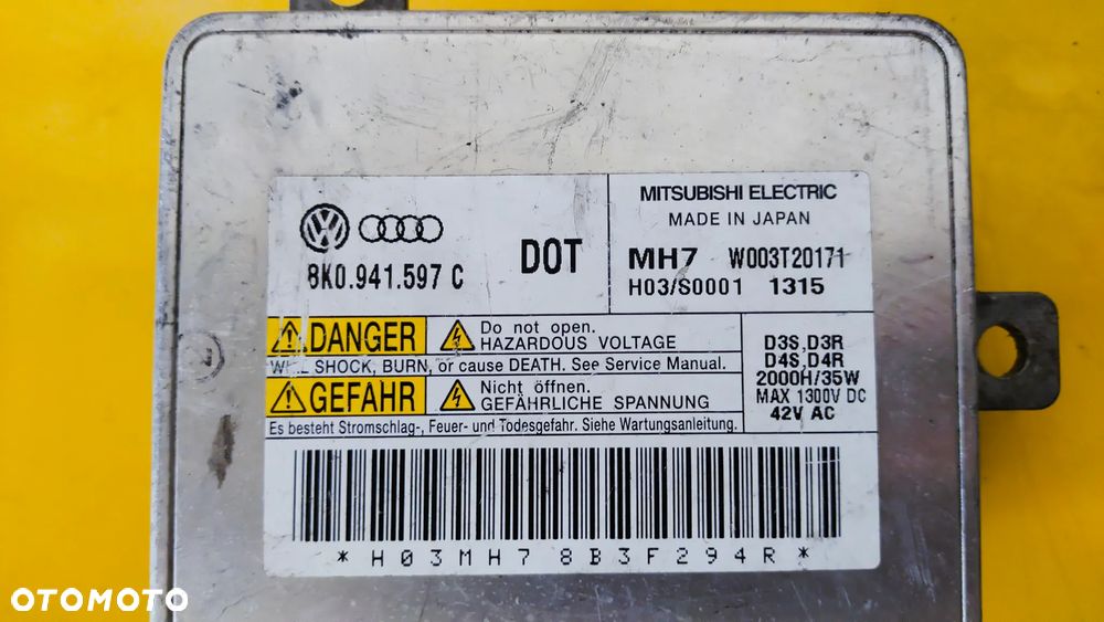 Przetwornica XENON VW 8K0941597C - 2