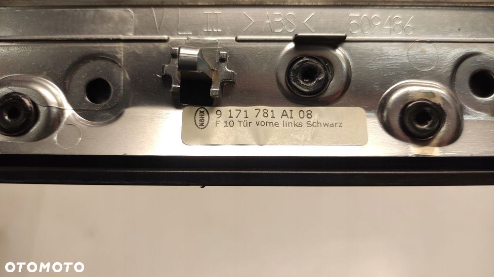BMW F10 F11 BLENDA DEKOR DRZWI LEWY LEWE PRZÓD PRZEDNIE 9171781 - 5