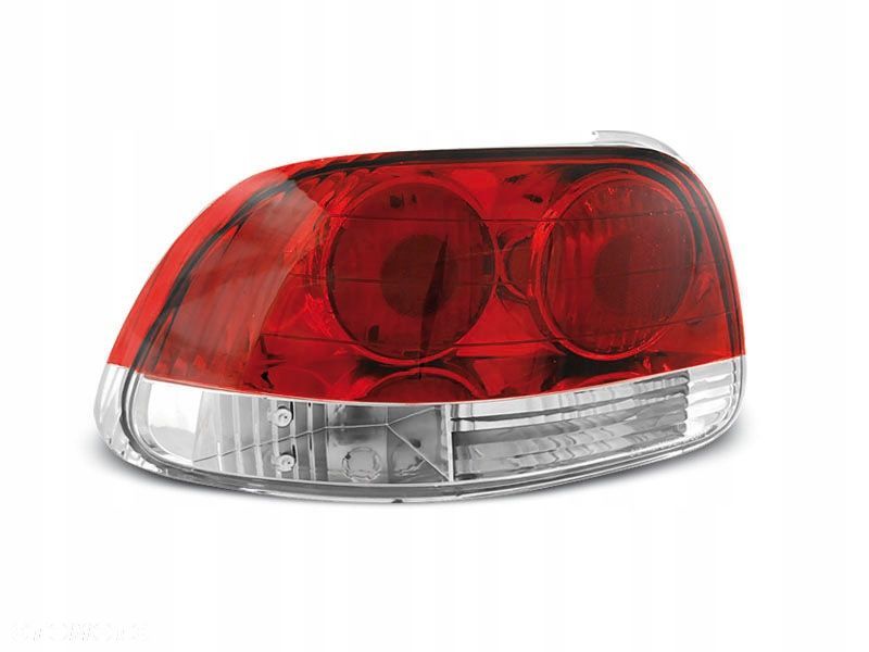 LAMPY TYŁ HONDA CRX DEL SOL 92-97 CLEAR RED WHITE - 1