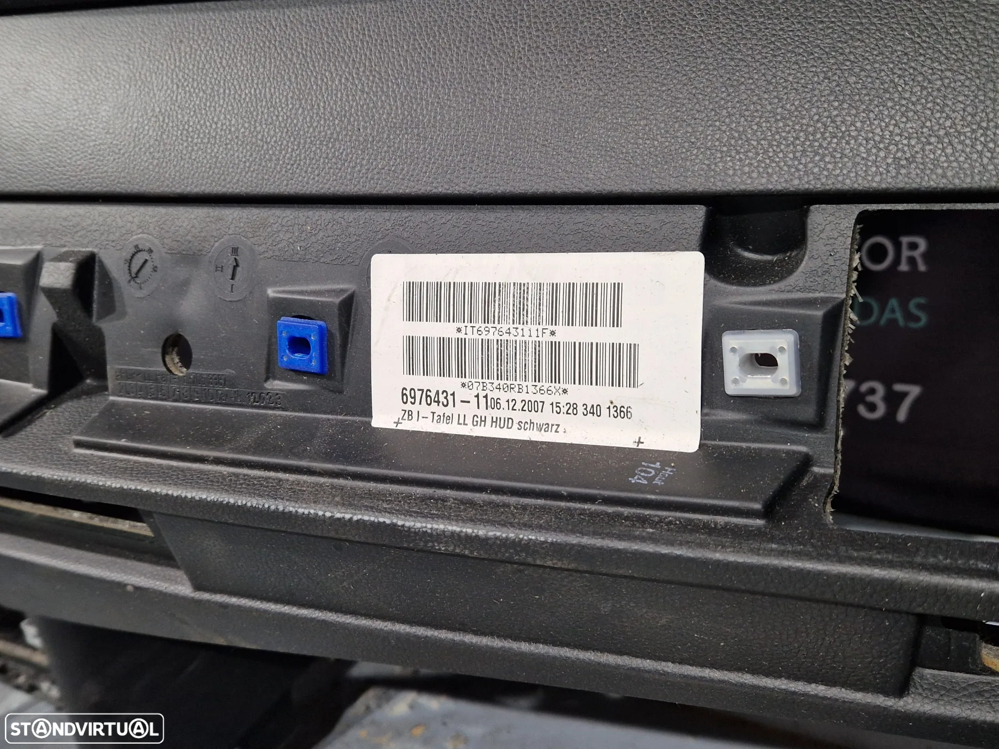 Tablier com airbag usado BMW SERIE 5 E60 E61 LCI CHAVE CARTÃO DISPLAY HEAD UP - 5