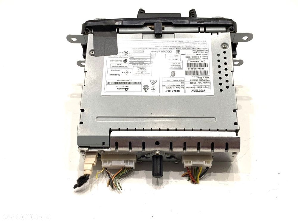 RADIO  RENAULT CAPTUR I (J5_, H5_) 2013 - 2022 0.9 TCe 90 66 kW [90 KM] benzyna 2013 - 2022 - 3
