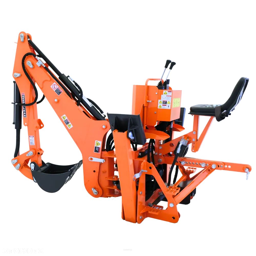 Koparka do ciągnika z własną pompą hydrauliczną BHM225 Mikrus Troll GEOGRASS Raty Transport - 2