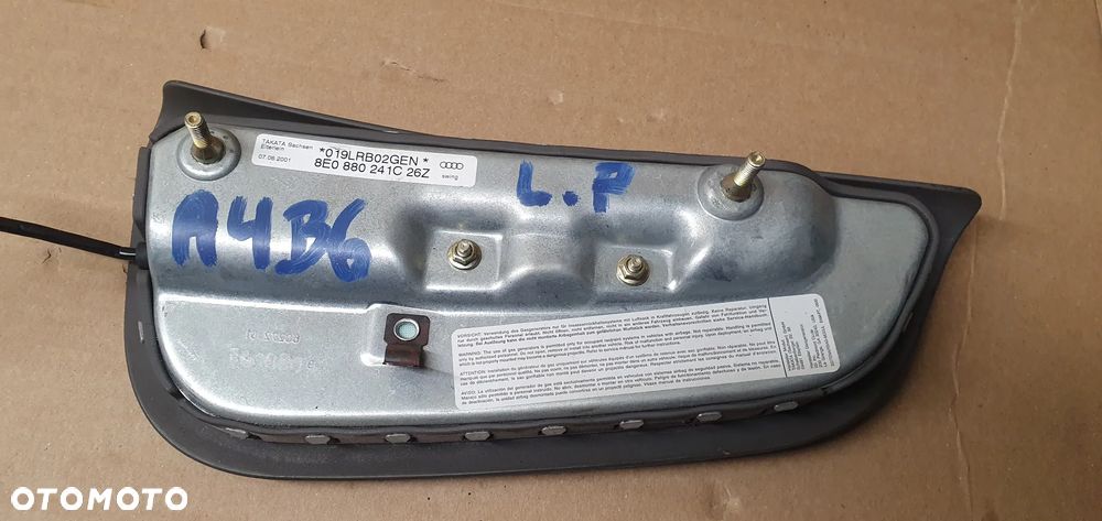 Poduszka fotela kierowcy lewa AIRBAG Audi A4 B6 8E0880241C - 5