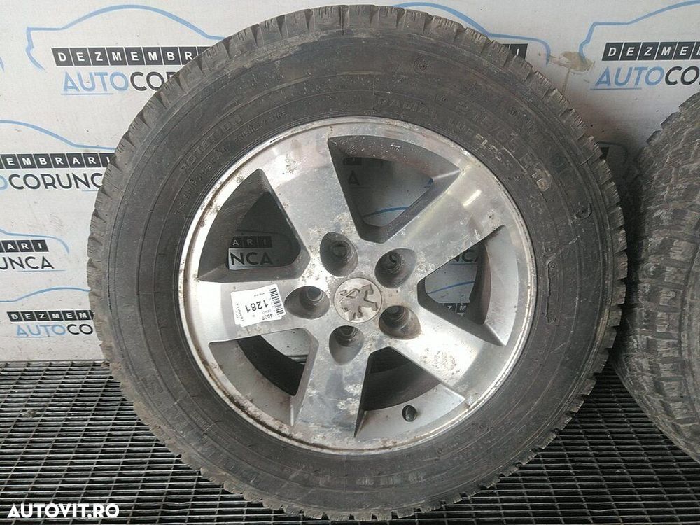 Jante aliaj Peugeot 4007 2007 - 2012 (1281) R16 Cu anvelope. 215/65 R16 et38. 5*114.3 - 2