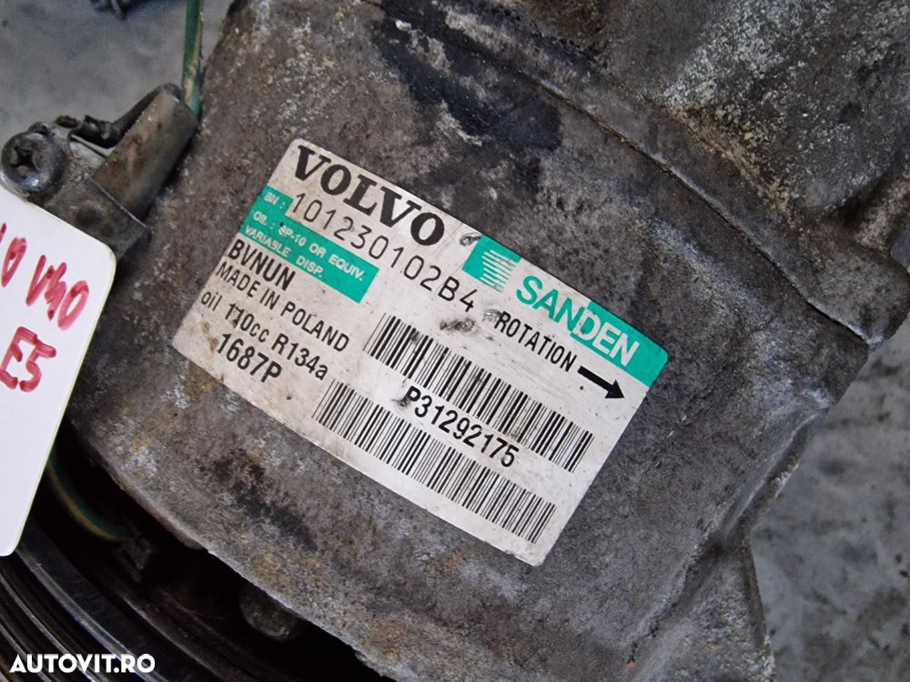 Compresor Clima Volvo S60, V40, V50 2.0 d Euro 5 cod P31292175 - 2