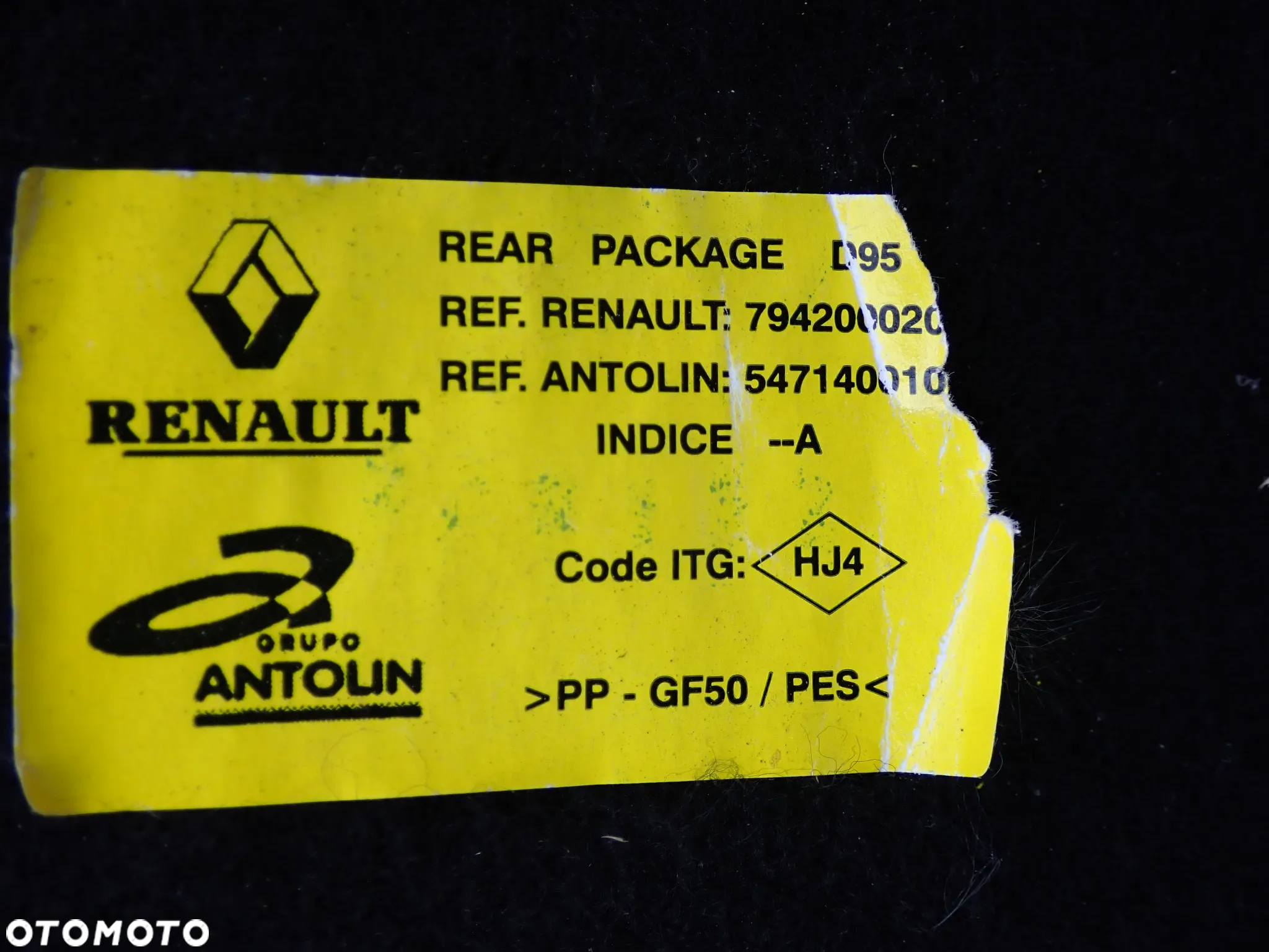 PÓŁKA BAGAŻNIKA RENAULT TWINGO II , RENAULT MEGANE III COUPE , SUZUKI SWIFT MK6 , KIA PICANTO III , KIA RIO III , HONDA CIVIC VIII UFO , MAZDA 2 , ALFA GIULIETTA , DACIA LOGAN /SANDERO - 6