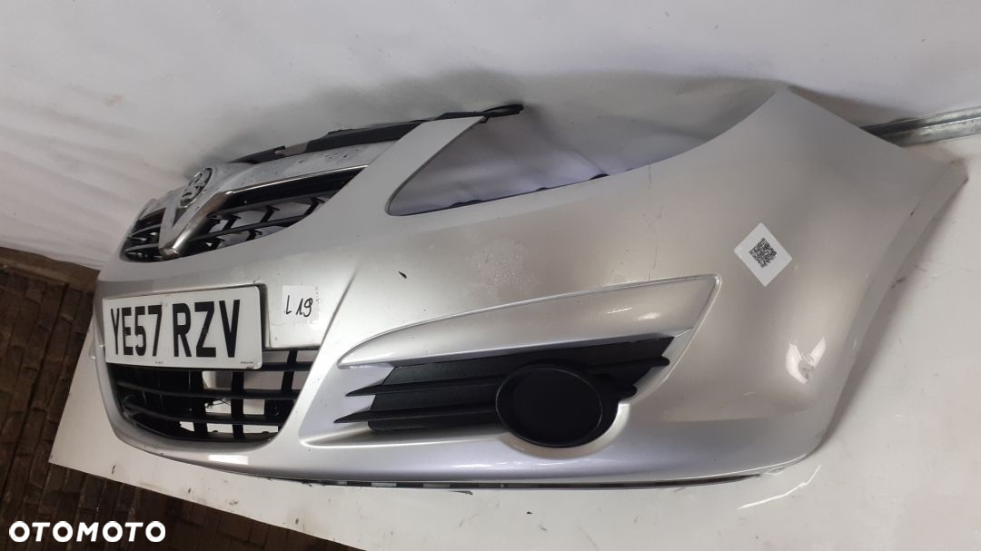 } ZDERZAK PRZÓD PRZEDNI DO OPEL CORSA D Z157 SREBRNY - 3