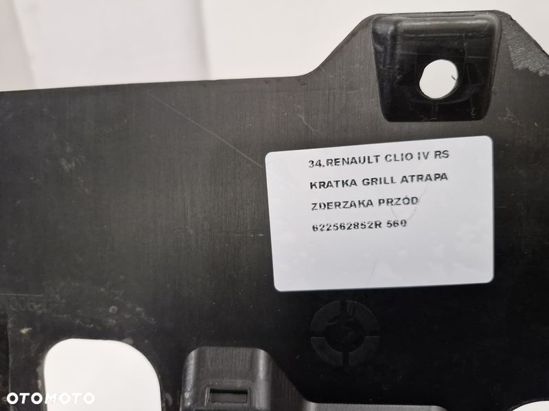 RENAULT CLIO 4 IV RS GRILL ATRAPA ZDERZAKA PRZÓD PRZEDNIA 622562852R - 12