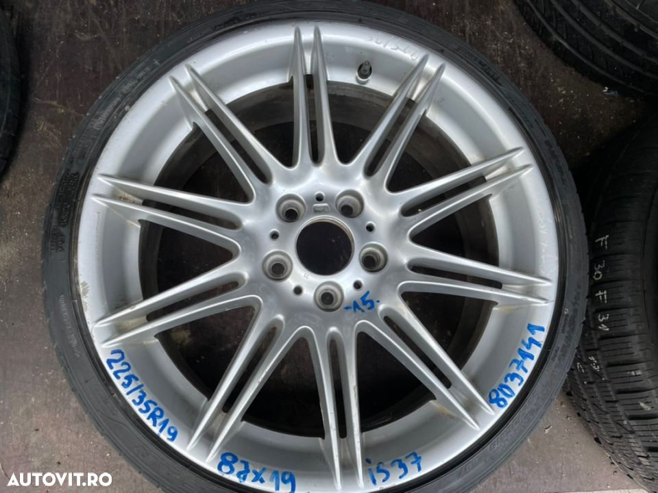 Janta aliaj originala BMW seria 3 E90,E91,E92,E93 cu cauciuc 225/35R19 - 1