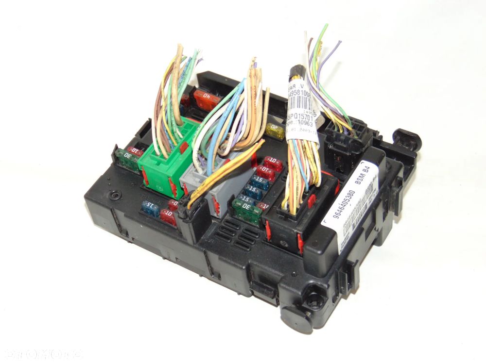 Moduł sterownik BSM skrzynka puszka bezpieczników 9646405380 Citroen C2 C3 C5 Berlingo I Xsara Picasso Peugeot 206 307 Partner - 3