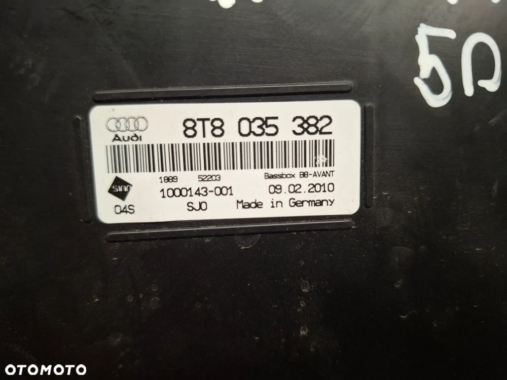 Głośnik Tuba Subwoofer 8T8035382 Audi A5 8T - 5