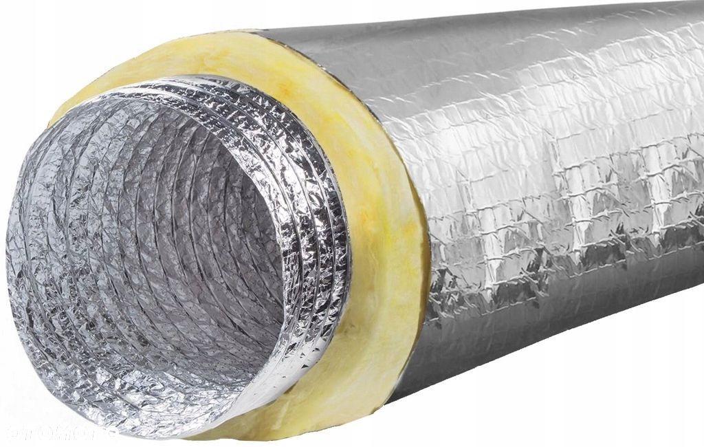 Przewód izolowany ELASTYCZNY wentylacyjny 160 mm 5m rura izolowana SPIRO - 1