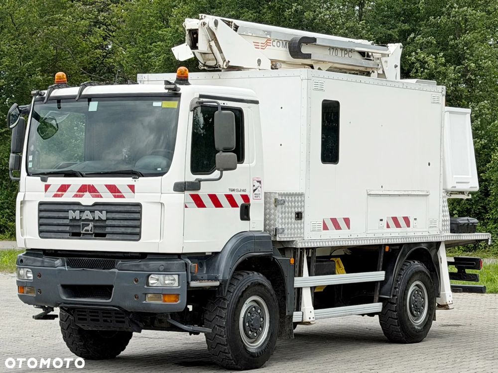MAN TGM 13.240 * PODNOŚNIK KOSZOWY ZWYŻKA * COMILEV EN 170 TPC + PILOT - 6