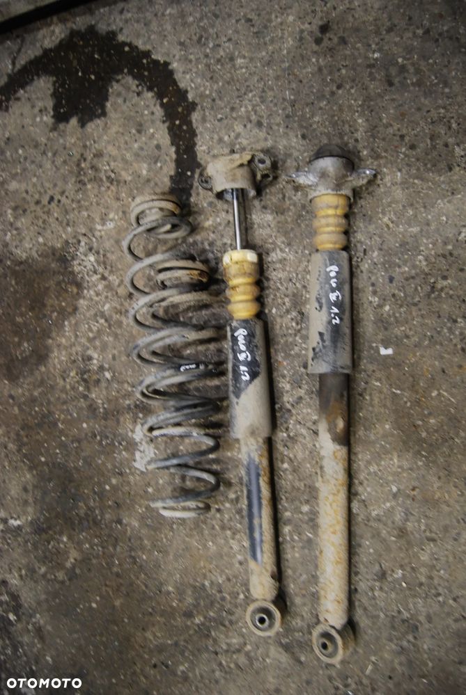 AMORTYZATORY TYŁ TYLNE + SPRĘŻYNY VW POLO IV 9N 1.2 6Q0513025AA SACHS - 7