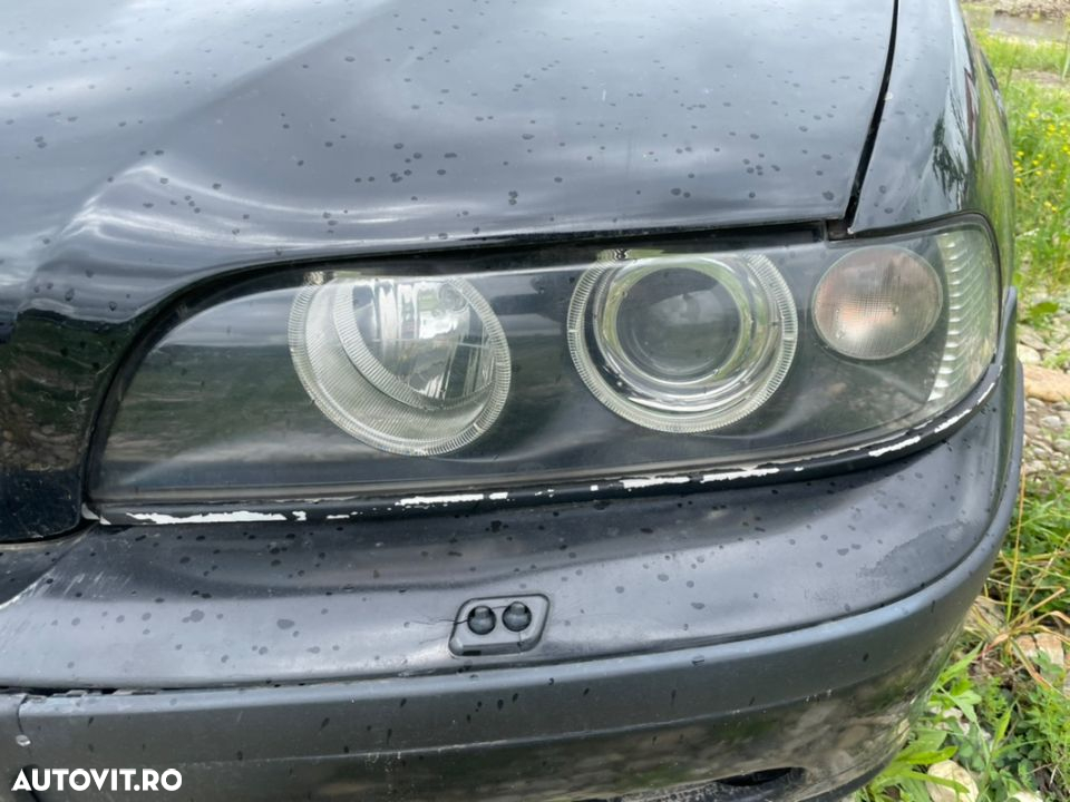 piese bmw e39 Facelift 520d 2002 telefon interior panouri mahon trimuri motor cutie volanta ambreaj radiator jante roti R 16 17 5x120 alutec  capota bara aripa far usa ceasuri bord - 27