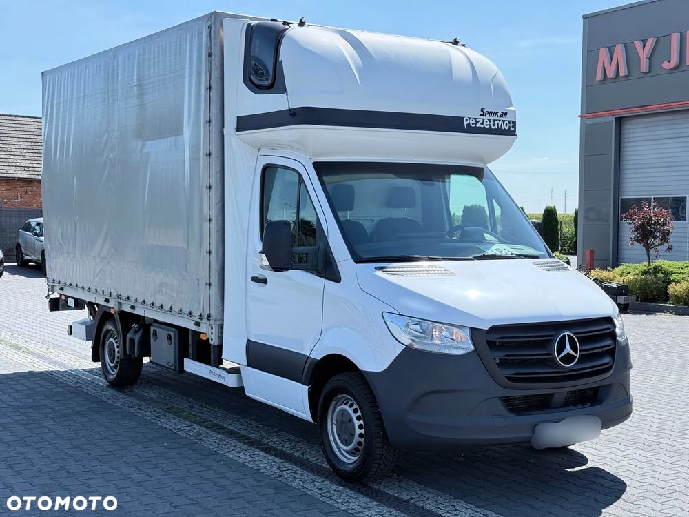 Mercedes-Benz Sprinter 319 CDI V6 Plandeka 8EP + Firana + Winda 750 Kg Salon PL - 5