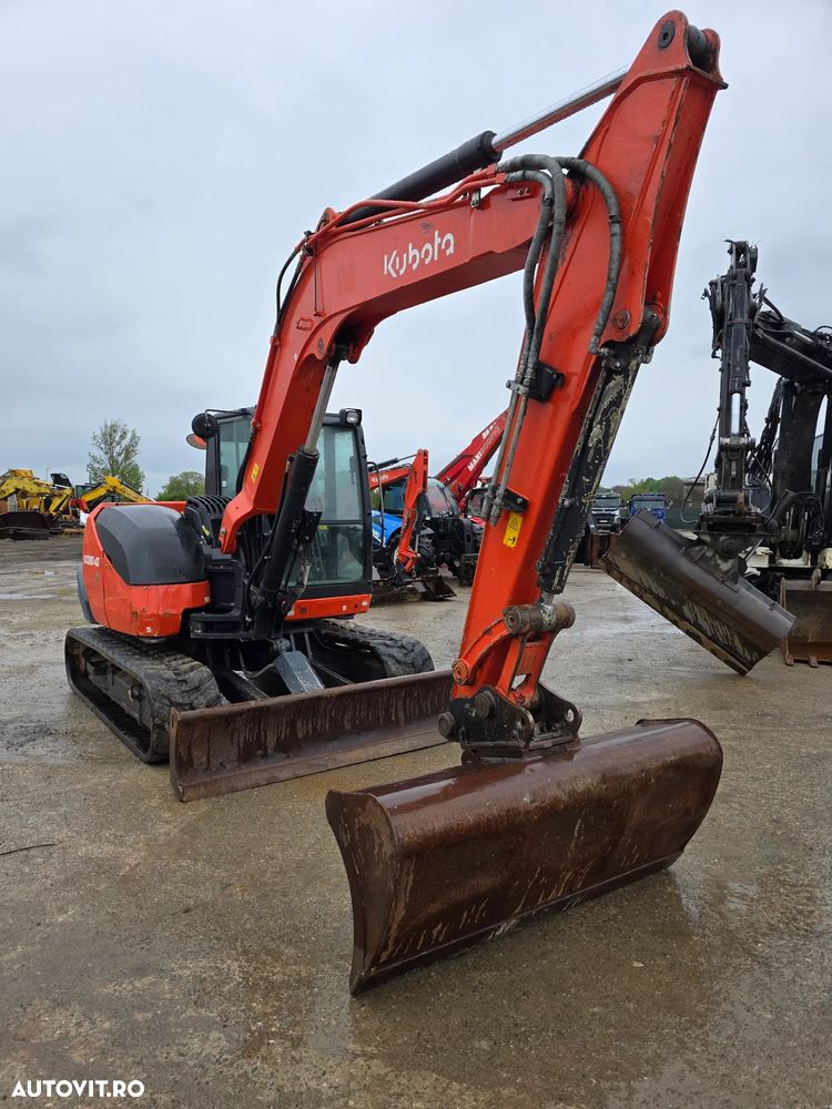 Kubota KX080-4 alpha excavator pe senile midiexcavator compact - 6