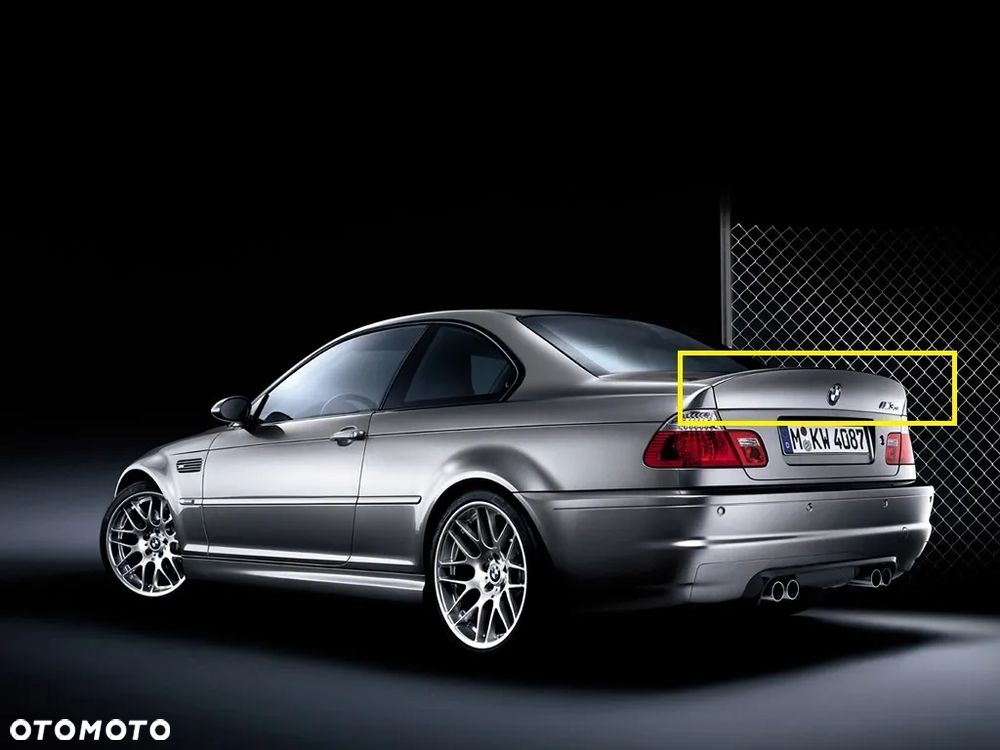BMW 3 E46 COUPE CSL SPOILER NA KLAPE PODKŁAD - 1