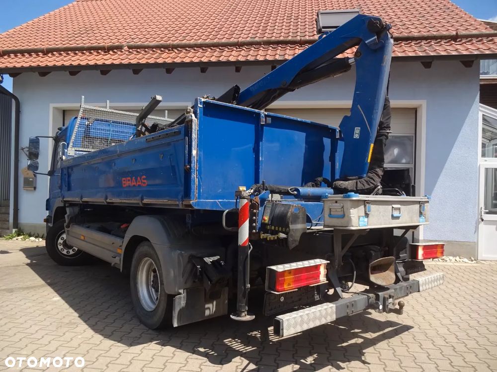 Mercedes-Benz ATEGO 4x2 1224 WYWROTKA KIPER miller + HDS dzwig żuraw PALFINGER + CZERPAK + WIDŁY // NISKI Potwierdzony przebieg!!! - 4