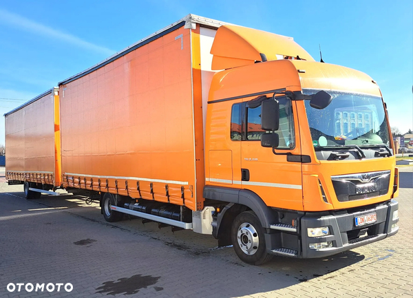 MAN TGL 8.220 Euro 6D/ LX / Tandem 120m³/ Jumbo/ 38 EPAL/ Zestaw przestrzenny/ Sprowadzony z Niemiec ! Przebieg !