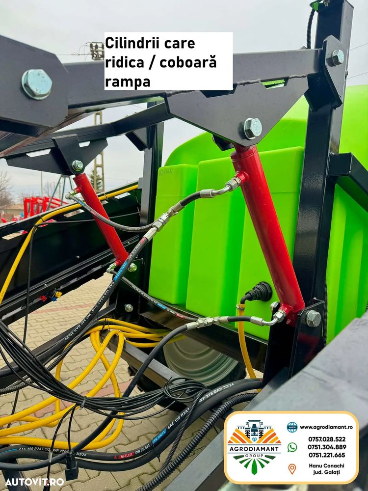 Alta Instalatie de erbicidat tractata full hidraulica DEMAROL CYCLON 2000L - 12