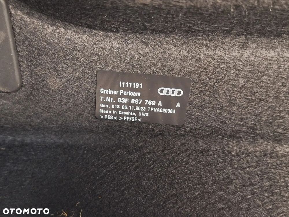 polka bagaznika audi q3 II 83f sportback 2018- 83f867769 orginal demontaz - 6