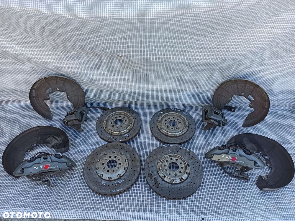 AUDI A8 S8 W12 D3 HAMULCE BREMBO KPL PRZÓD TYŁ CERAMIKA TARCZE ZACISKI - 1