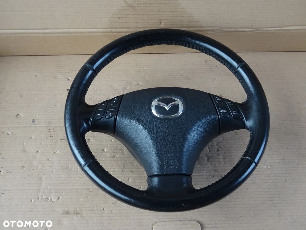 MAZDA 6 GG GY GH KIEROWNICA SKÓRA MULTIFUNKCJA AIRBAG - 2