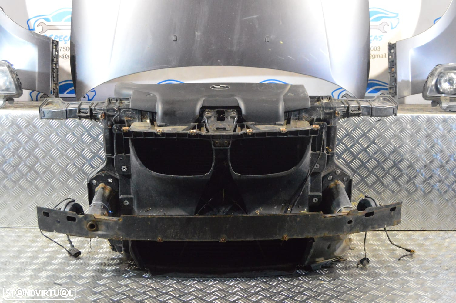 FRENTE COMPLETA BMW SERIE 1 E87 E81 LCI CAPOT PARACHOQUES GUARDA-LAMAS OTICAS RADIADOR VENTILADOR FRENTE FIBRA REFORÇO - 9