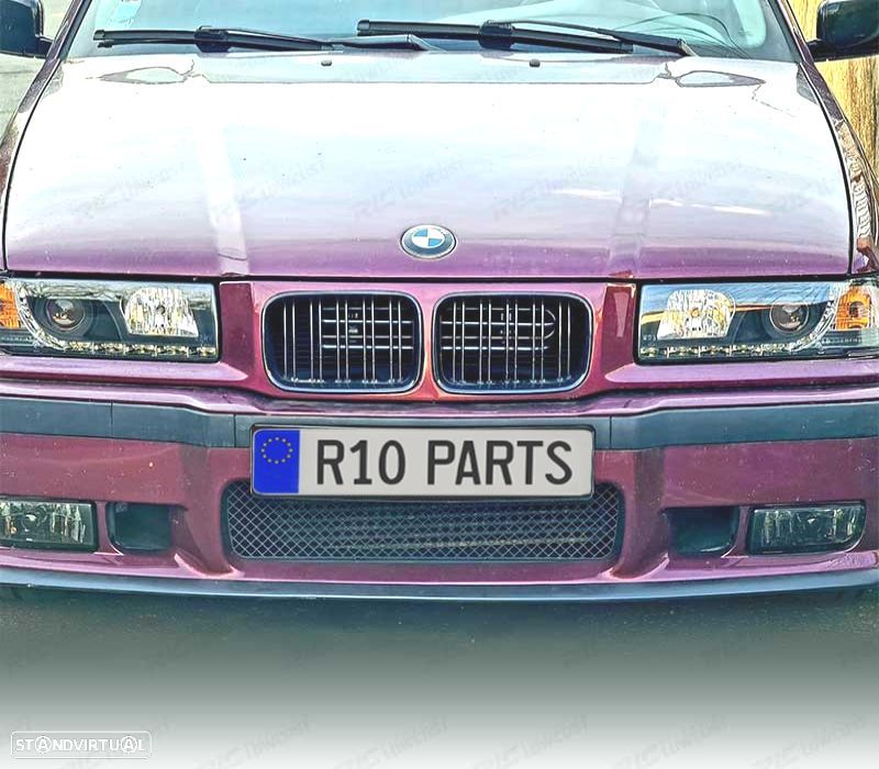 FARÓIS BMW E36 90-99 LUZ DIURNA FUNDO NEGRO - 4