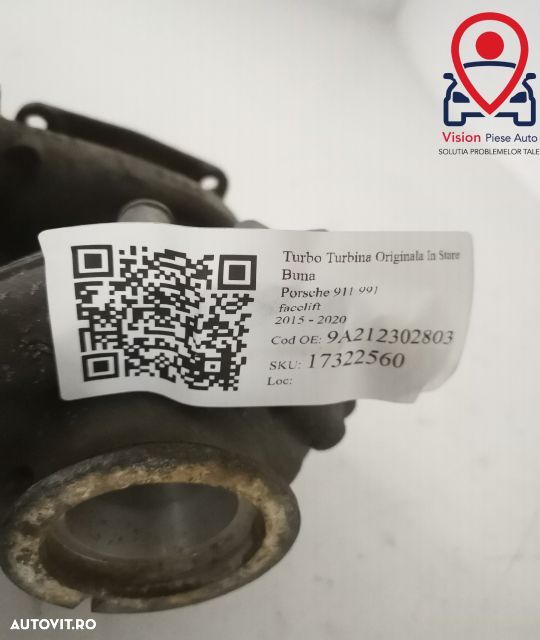 Turbo Turbina Originala In Stare Buna Porsche  911 991 [facelift] [201 - 7