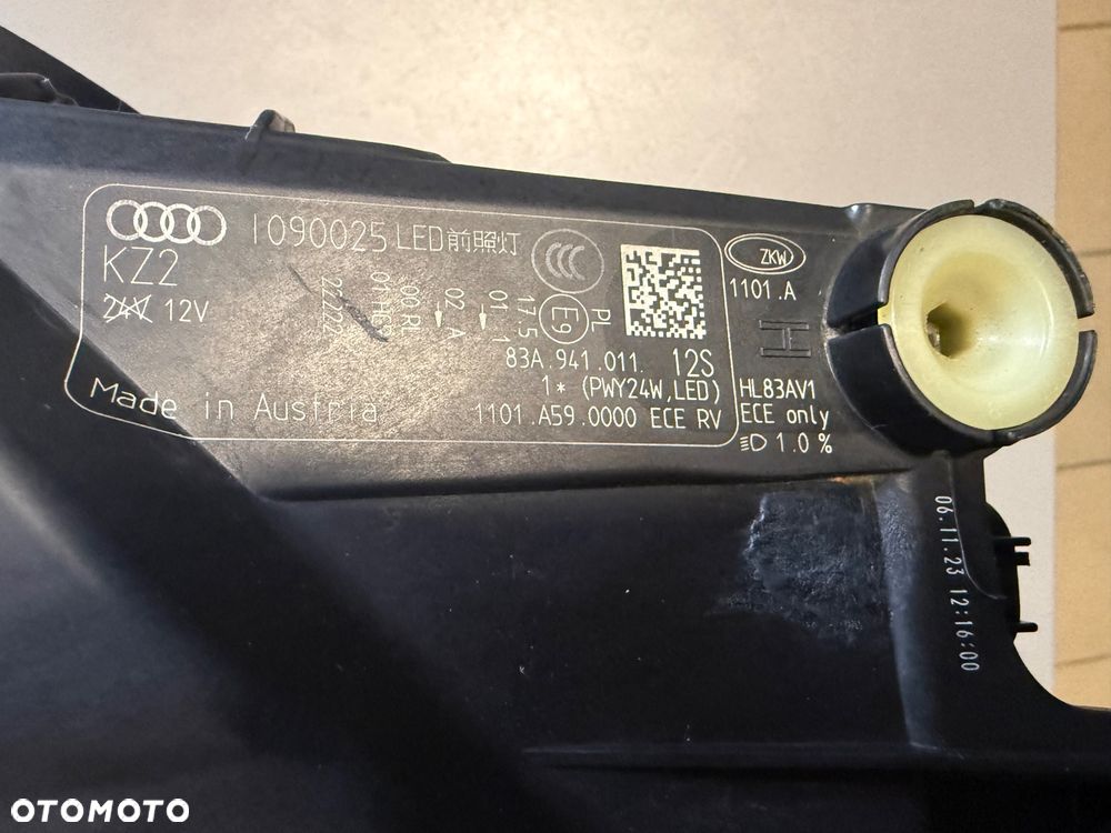 LAMPA LEWA PRAWA AUDI Q3 83A FULL LED ORYGINAŁ - 5